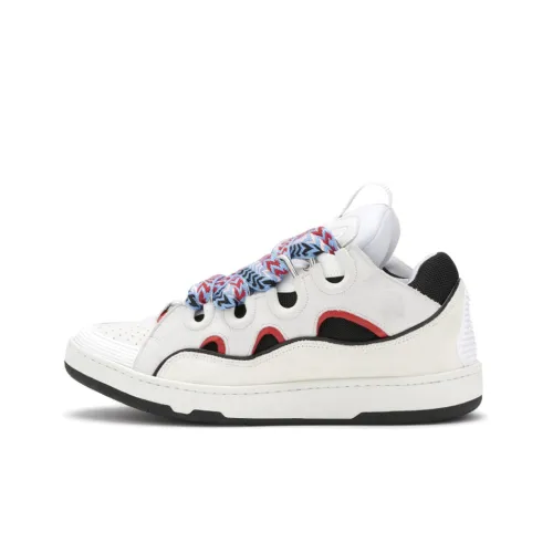 Lanvin Curb Low Топ Стильные Скейтбординги Женские Белые Черные Красные