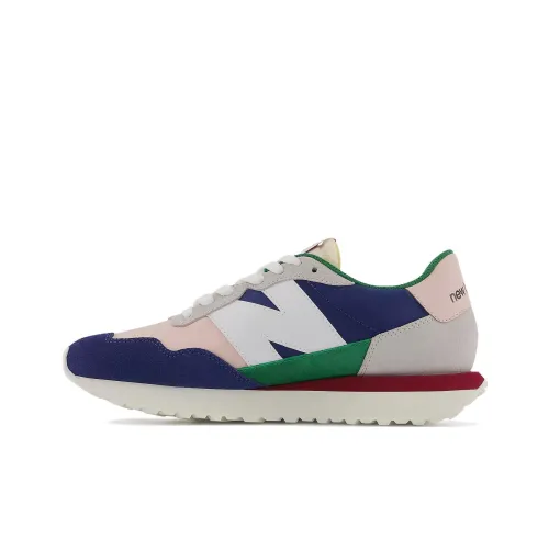 New Balance NB 237 Low Топ Марафон Беговые кроссовки Женские Серый Розовый Синий