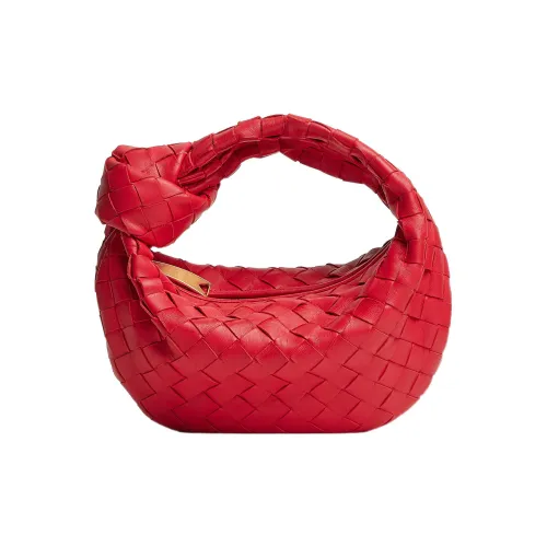 Bottega Veneta Jodie Sheepskin Корова Кожа Сумка Мини Женские Fireworks Розовый