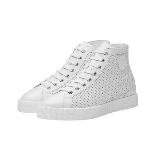 HERMES Высокий Топ Стильные Скейтбординги Женские Белые