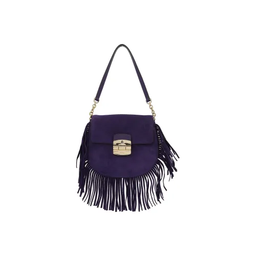 Furla Club 2 Кисточка Сумка через плечо Женская Синяя