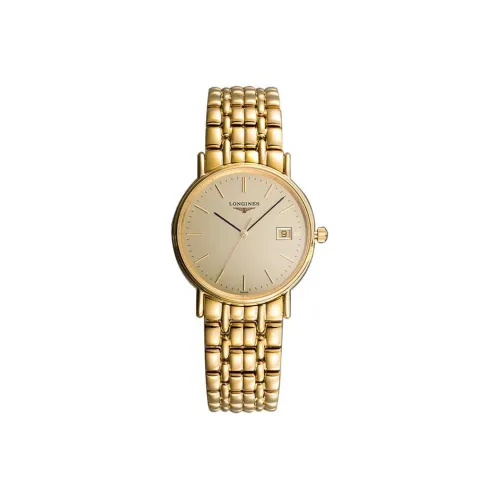 LONGINES Quartz Механизм Мужские Часы Magnificent Collection 33 мм Золото