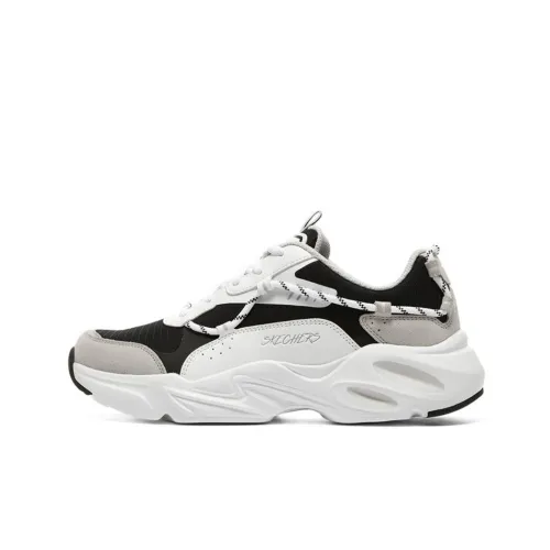 Skechers Stamina Airy Waffle Bear Low Топ Повседневная обувь Женская Белая Серый Черный