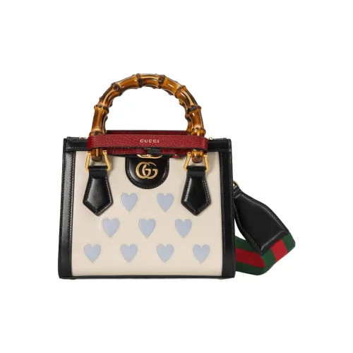 GUCCI Diana Кожа Большая Емкость Сумка-тоут Сумка через плечо Сумка мини Женская Экрю