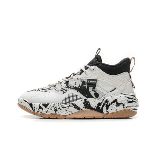 XTEP Casual MID Топ Холст Белый/Черный Мужской