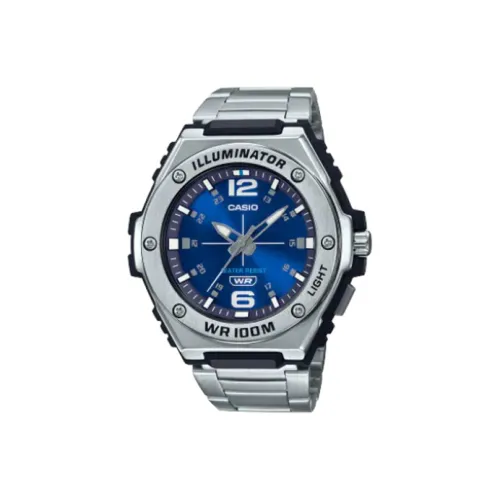 CASIO Кварцевый механизм Мужские часы серии Standard, 50,6 мм * 49,6 мм * 13,5 мм, синий