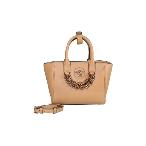 VERSACE La Medusa Телячья кожа Тоут Сумка Сумка для покупок Сумка через плечо Сумка на одно плечо Маленькая женская Коричневый