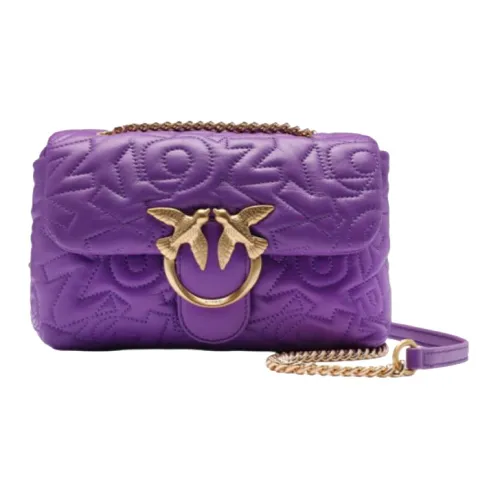 PINKO Puff Sheepskin Сумка через плечо Маленькая Женская Фиолетовая