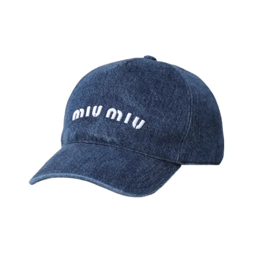 MIU MIU Хлопок Бейсболка Синяя Унисекс