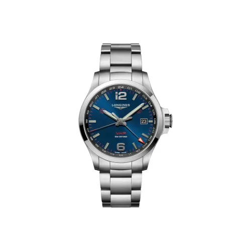 LONGINES Comcast Collection Кварцевый механизм Мужские часы 43 мм Синий циферблат Корпус из нержавеющей стали