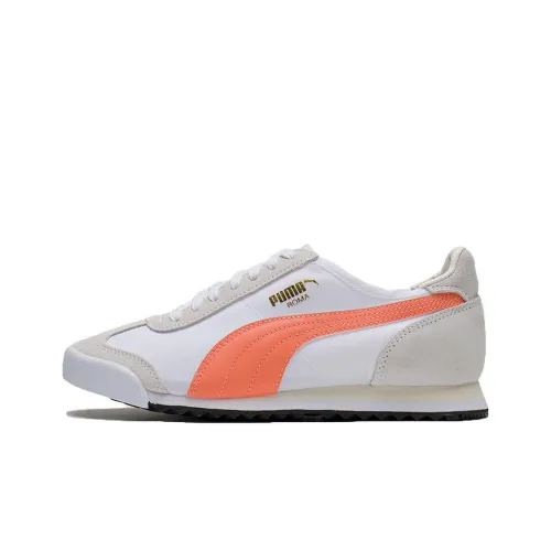 PUMA Roma OG Low Топ Casual Унисекс Белый Серый Оранжевый
