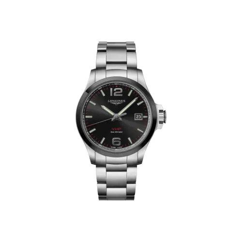 LONGINES Quartz Механизм Мужские часы Comcast V.H.P Series 43mm*12,4mm Черные