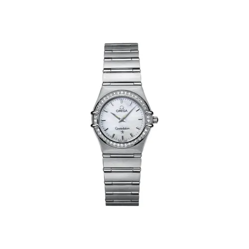 OMEGA Quartz Movement Женские Constellation Collection Часы 25,5 мм Серебряные