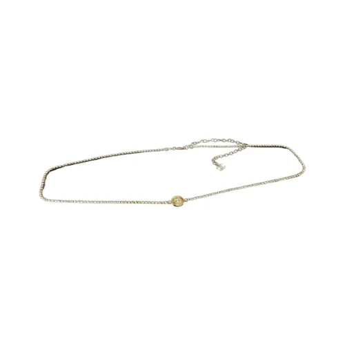 CHANEL Металл, Стразы, Цепи для талии, Золотой, Женские