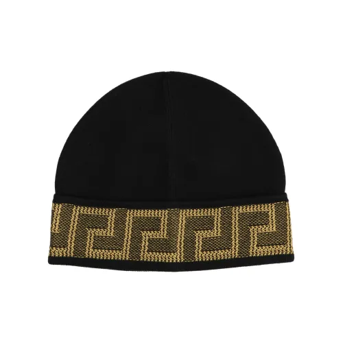 VERSACE Хлопок Шапки-бини Унисекс Черный