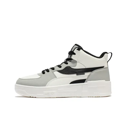 361° Высокие кроссовки для скейтбординга Мужские Белые Серые