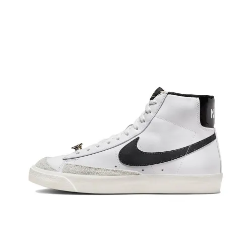 Nike Blazer World Champ Slip-Resistant Abrasion-Resistant Легкий MID Скейтбординг Кроссовки Мужские Белый Черный