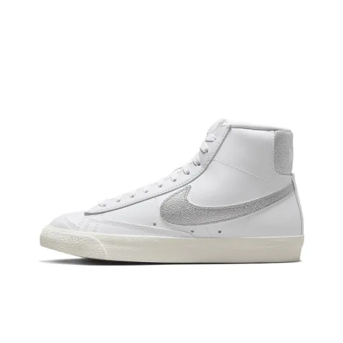 Nike Blazer 77 противоскользящие устойчивые к истиранию легкие кроссовки MID для скейтбординга женские белые серые