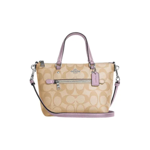 Coach Gallery Холст с покрытием и гладкая кожа Акценты Сумка Сумка через плечо Сумка через плечо Маленькая Женская