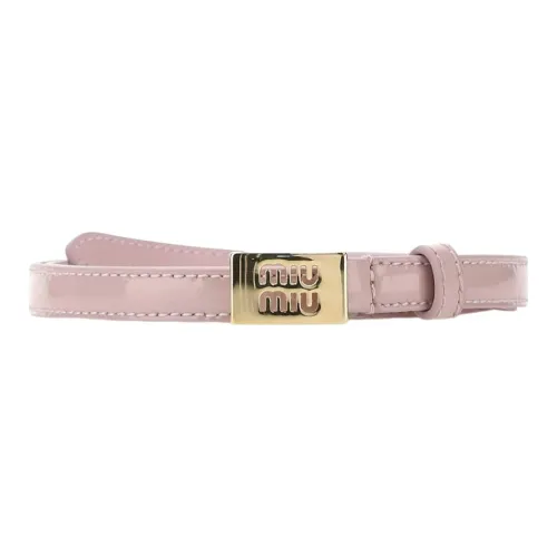 MIU MIU Кожаные ремни Розовый Женские