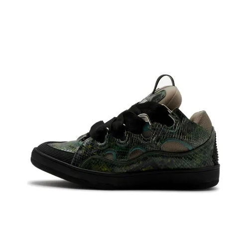 Lanvin Curb Low Топ Стильные Скейтбординги Мужской Темно-зеленый
