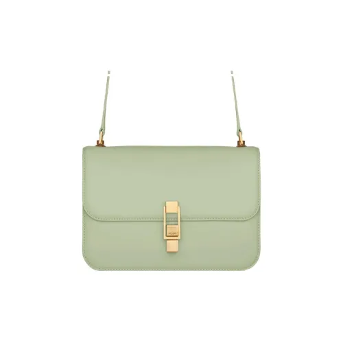 SAINT LAURENT Le Carre Телячья кожа Tofu Сумка через плечо Стандартная Женская Опал Зеленый