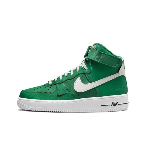Nike Air FORCE 1 High Топ Скейтборд Кроссовки Женские Зеленый Белый