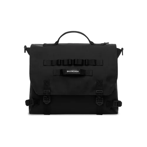 Balenciaga Army Переработанный Нейлон Курьерская Сумка Сумка Сумка через плечо Стандартная Мужская Черная