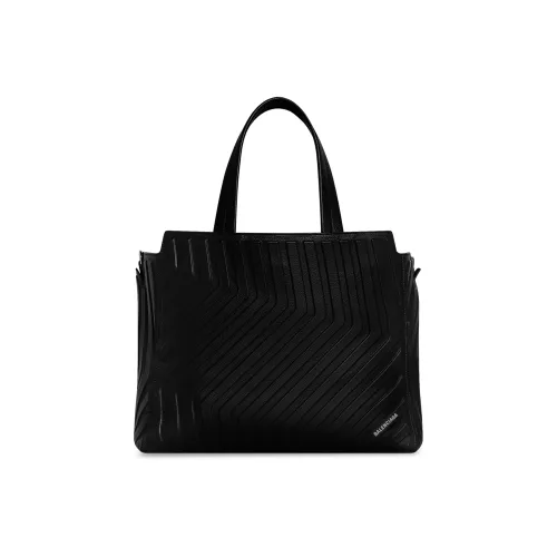 Balenciaga Car Коровья кожа крупнозернистая Тот сумка сумка для покупок переносная сумка через плечо сумка через плечо среднего размера мужская черная