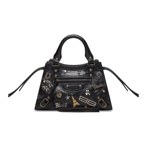 Balenciaga Neo Classic Sheepskin Сумка через плечо Сумка Mini Женская Черная