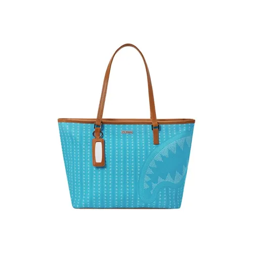 SPRAYGROUND PVC Тоут Сумка Сумка для покупок Корзинка-сумка Сумка Обычная Женская Светло-синяя