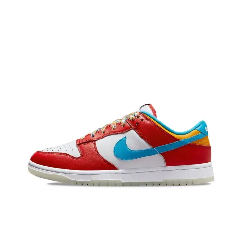 Nike Dunk QS 'Fruity Pebbles' Low Топ Скейтборд Кроссовки Унисекс Белый Красный Синий