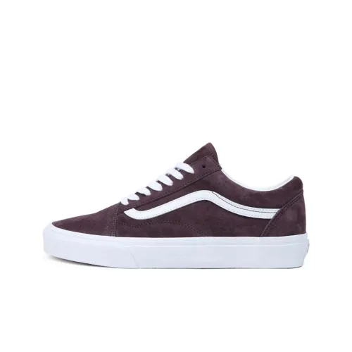 Vans Old Skool Collection Низкие Кроссовки для Скейтбординга Унисекс Фиолетовые Белые