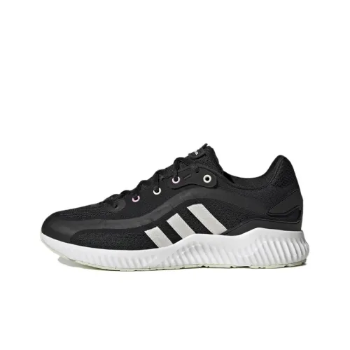 Adidas Jelly Bounce Аbrasion Resistant Дышащий Низкий Топ Беговые кроссовки Женские Черный Белый