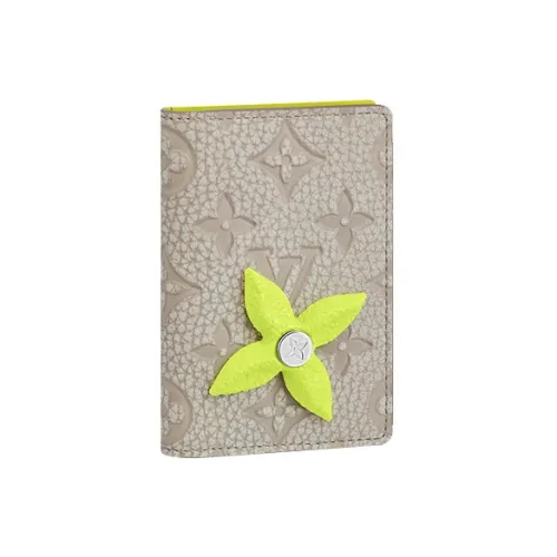 LOUIS VUITTON Pocket Organizer Коровья кожа Кошелек Стандартный Мужской Белый