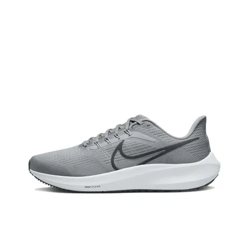 Nike Air Zoom Pegasus 39 Амортизаторы Устойчивые к истиранию Низкий Топ Беговые кроссовки Мужские Серый Черный