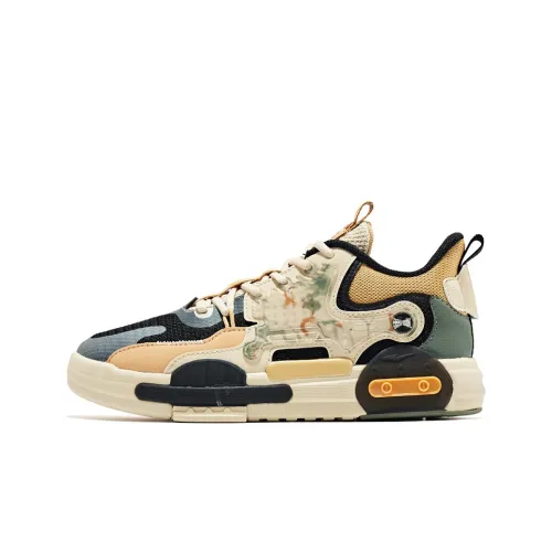 Erke Master Без Double Аbrasion Resistant Slip Resistant Низкие Кроссовки для скейтбординга Женские Черный Яркий