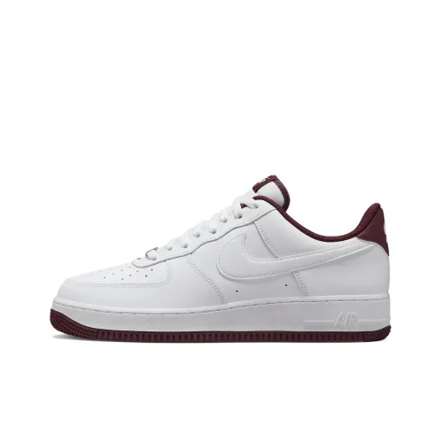 Nike Air FORCE 1 '07 'Темный Beetroot' Низкие Скейтбординг Кроссовки Мужские Белый Бургунди
