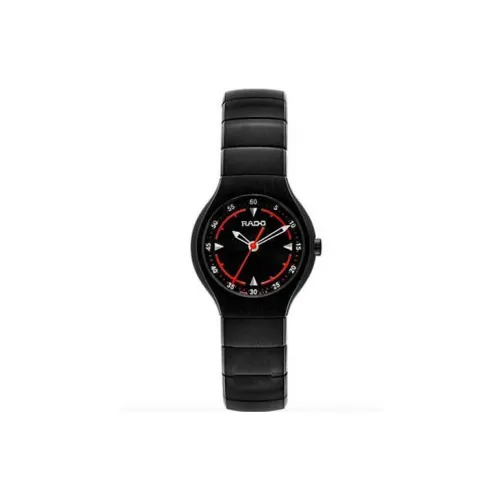 RADO Realme Collection Кварцевый механизм Женские часы 27 мм Черный циферблат Керамические корпуса Керамический ремешок