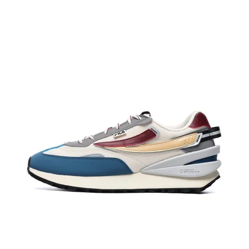 FILA Jogger Casual Low Top Foam White/PURE Cyan Men's