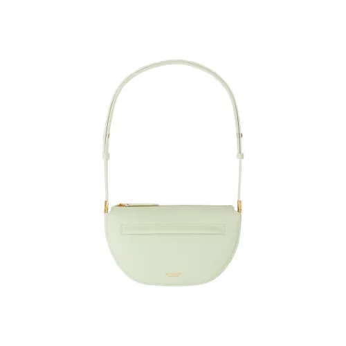 Burberry OLYMPIA Тисненая Телячья Кожа Плечевая Сумка Сумка-полумесяц Сумка Сумка через плечо Женская Pistachios Зеленая