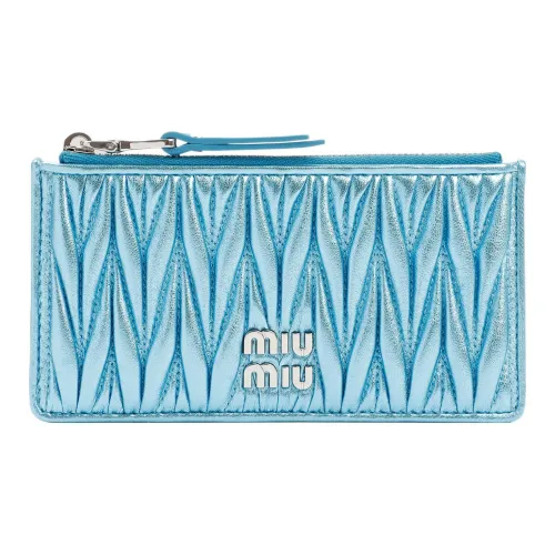MIU MIU Matelassé Кожа Кошелек Женские Синий