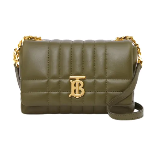 Burberry Lambskin Crossbody Bag Shoulder Bag Mini Women's Dark Fern Green Burberry Овечья шкура Сумка через плечо Сумка на плечо Мини Женская Темный Ферн Зеленый