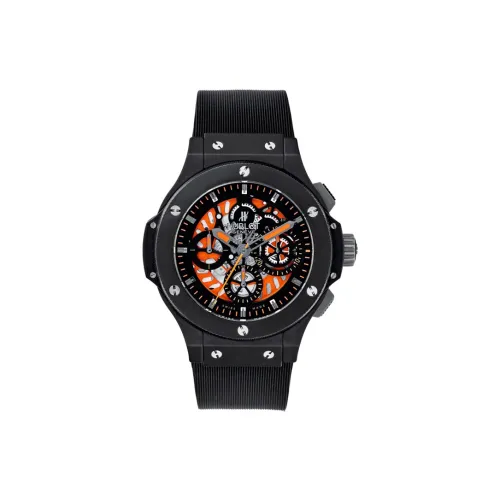 HUBLOT Автоматический Механический Механизм Мужские Часы 44 мм Черный