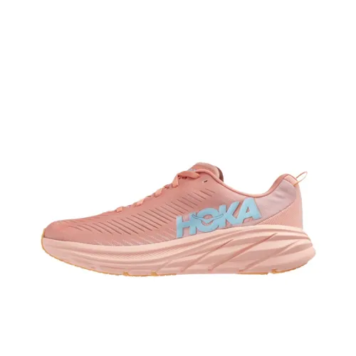 HOKA ONE ONE Rincon 3 Амортизаторы Slip-резистентные устойчивые к истиранию Низкий топ Беговые кроссовки Женские Розовый