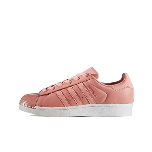 Adidas Originals Superstar Легкий и Износостойкий Низкий Топ Скейтборд Кроссовки Женские Кораллово-розовый