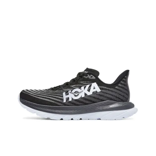 HOKA ONE ONE Mach 5 Low Топ Беговые кроссовки Женские Черный белый