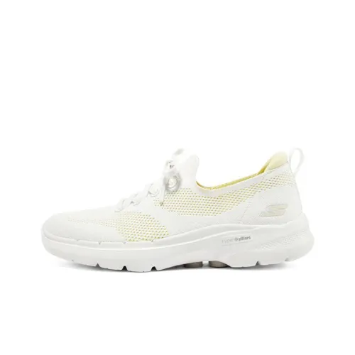 Skechers Go Walk 6 Low Топ Повседневная обувь Женская Белая