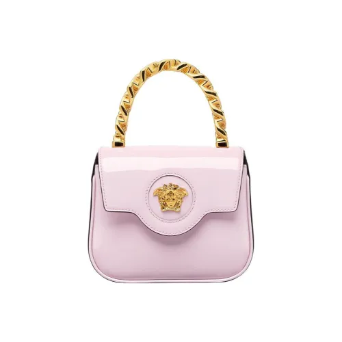 VERSACE La Medusa Лакированная кожа Телячья кожа Сумка через плечо Сумка Мини Женская Розовая