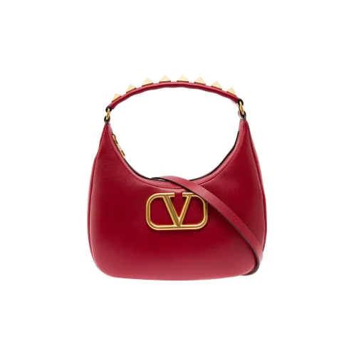 Valentino STUD SIGN Телячья кожа Сумка через плечо Женская Красная